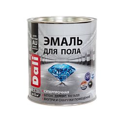 Эмаль  алк.-урет. износост.,ударопроч.,для пола серая RAL 7040  2 л DALI