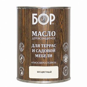 !Масло деревозащитное для террас и садовой мебели БОР атмосферостойкое. база С