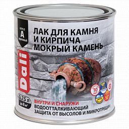 Лак по камню и кирпичу Мокрый камень  (Рогнеда)  акрил.органорастворимый п/глянц. 0,75л