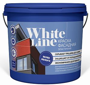 !Краска эластичная ВД White Line  База С (Квил) (9 л/11.5 кг)