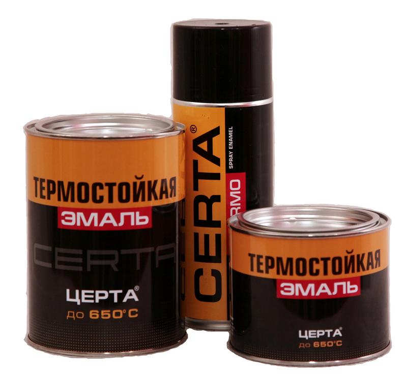 Эмаль термост. белая Церта t+400°С