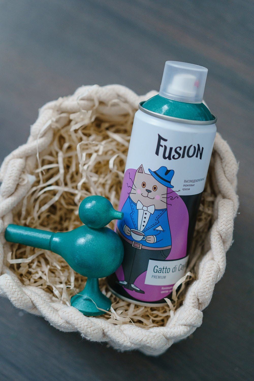 Краска акриловая Изумрудное счастье FUSION Gatto di Ceylon (в бал. 520 мл) (Церта)