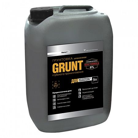Грунтовка ELEMENT SE GRUNT. 9 л (9 кг). проникающая. для внутренних работ