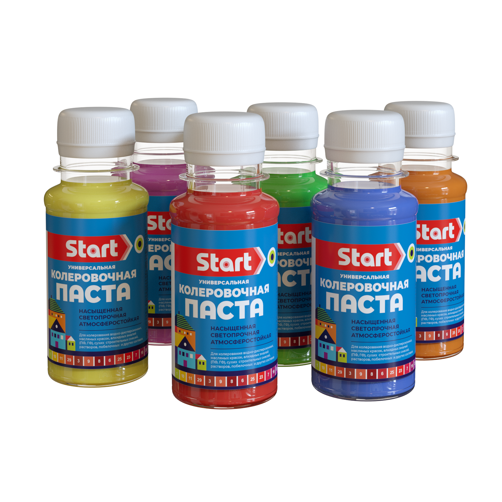 Колер.паста апельсиновый               № 6 (универс.)  (0.1 л) (Start, САЙВЕР)