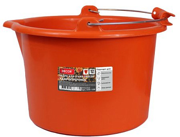 Ведро для красок и смесей ударопрочное PROFI 12 л (533-120)
