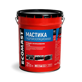 Мастика гидроизоляционная 5 л ECOMAST